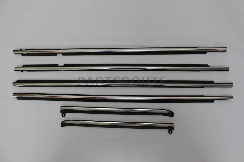 OEM Quarter & Door Belt Moulding Chrome SET For Toyota Land Cruiser Prado FJ/LC120 2003-2009 For Lexus GX470 2003-2009