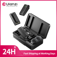 Ulanzi A100 Wireless Microphone Lavalier MIC for iPhone 16 15 Pro（Max） Camera Sound Recording Real-time Monitoring  J12 Upgrade