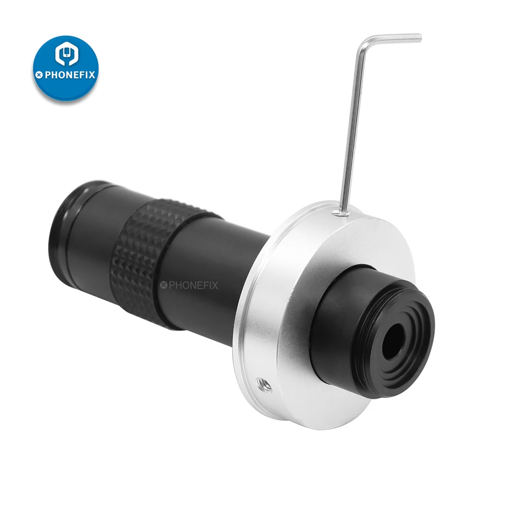 1X - 130X C mount Lens Interface Continuous Zoom C / CS interface High Coverage For CCD CMOS Industry Video Microscope Camera