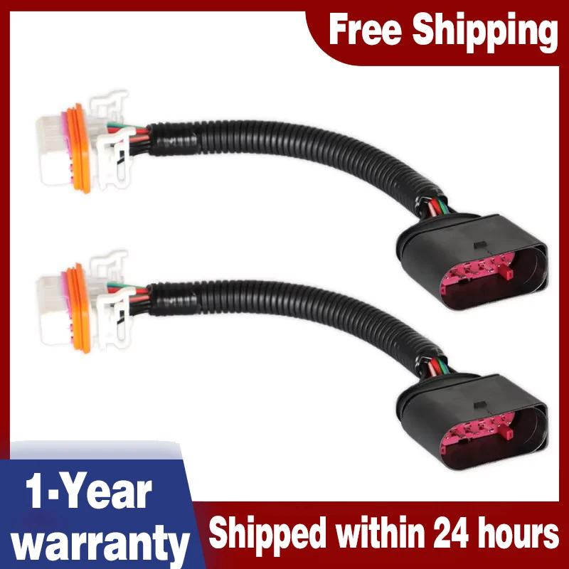 

2PCS 95563123911 Headlight Wiring Harness Adapters for Porsche Cayenne 4.5L Porsche 3.2L 2004 2005 2006 Headlamp Connector Kit