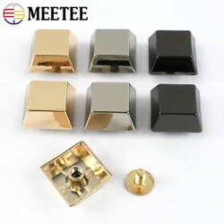 30/50Pcs Metal Buckles Bags Bottom Rivets Screw Handbag Decorative Feet Nails Purse Studs Snap DIY Leather Craft Accessories