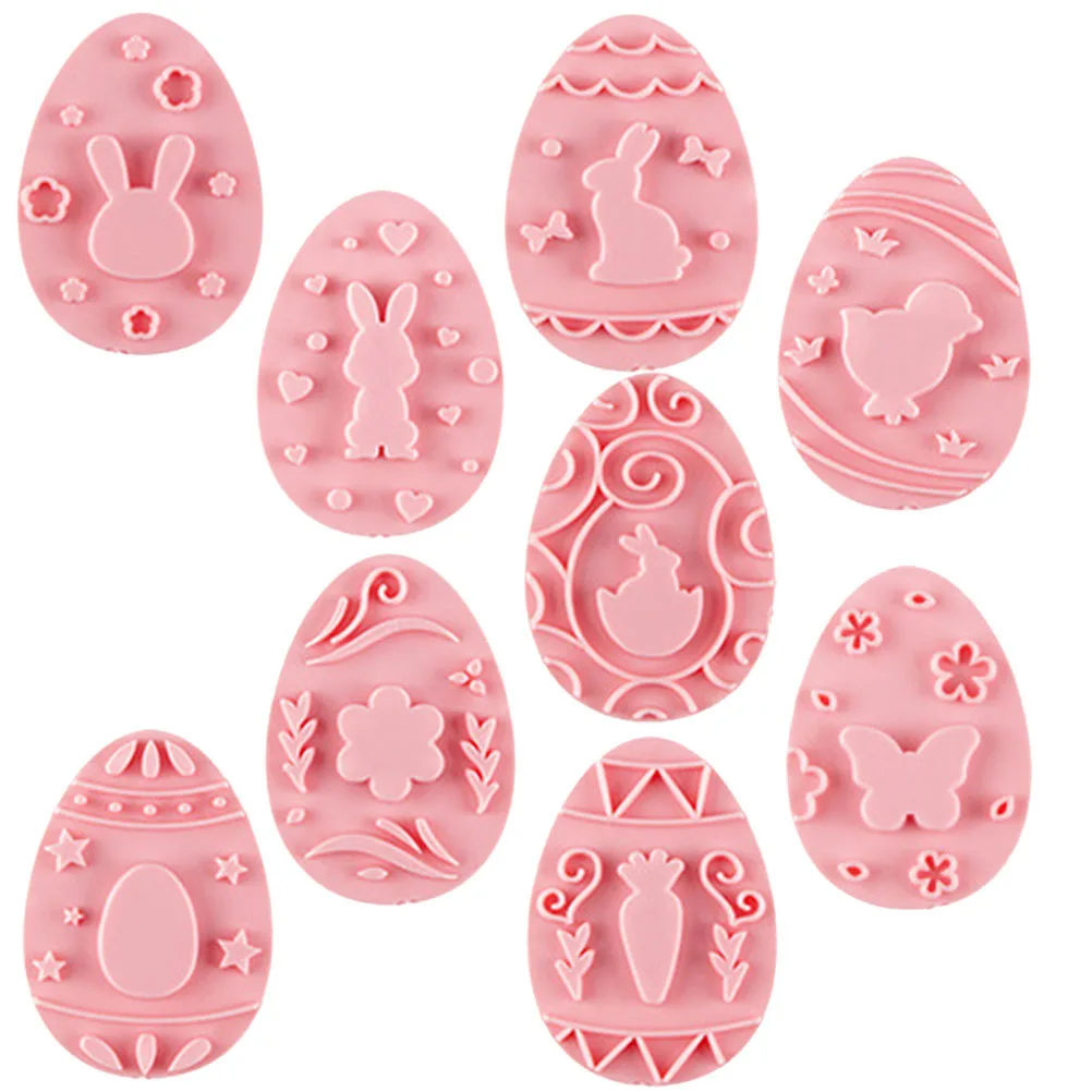 9 pezzi stampo per biscotti stampi per biscotti pasquali strumento di cottura fai da te torta stampo per cioccolato timbro per biscotti forniture per cottura stampi per mooncake