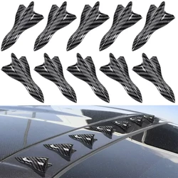 10 pz universale tetto posteriore pinne di squalo Spoiler ala Kit tetto auto Spoiler paraurti Spoiler Shark Fin diffusore generatore di vortice