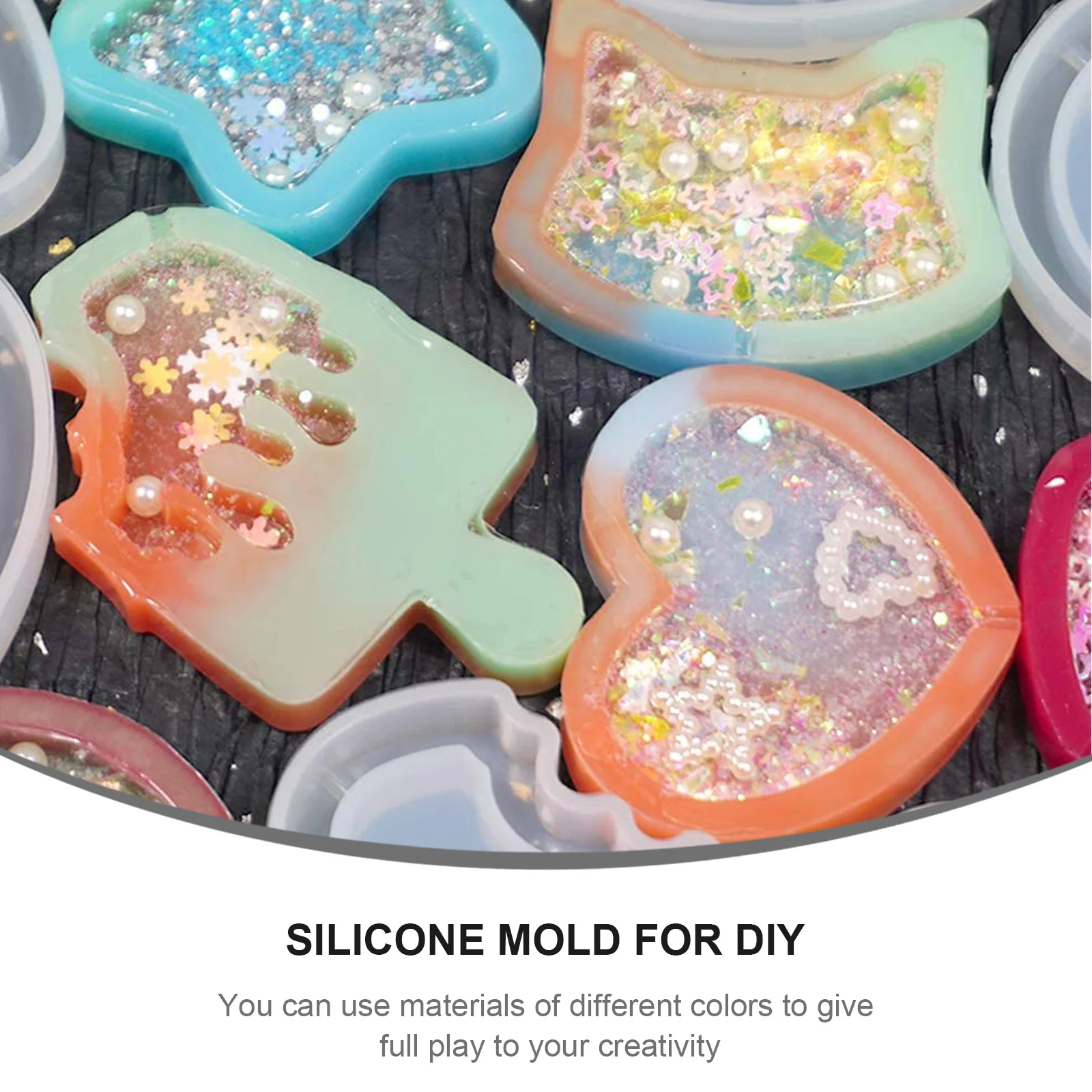 

12 Pcs Silicone Mold for DIY Resin Small Animals Casting Accessories Craft Making Tools White Decoration Epoxy