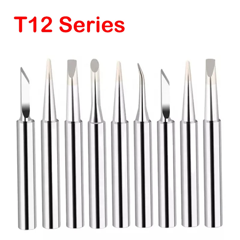 T12-K KU B2 BC2 C4 C1 I ILS JL02 D24 KF T12 Series Electric Soldering Iron Tips For Hakko fx951 STC DIY Soldering Station Kits