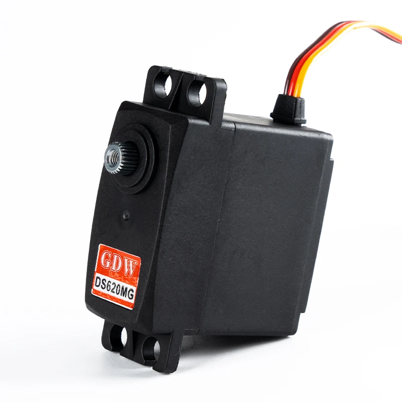 GDW DS620MG 22 كجم عزم دوران عالي 180 270 درجة محرك بتيار مستمر مؤازر لطائرة نموذجية ثابتة الجناح RC سيارة وروبوت