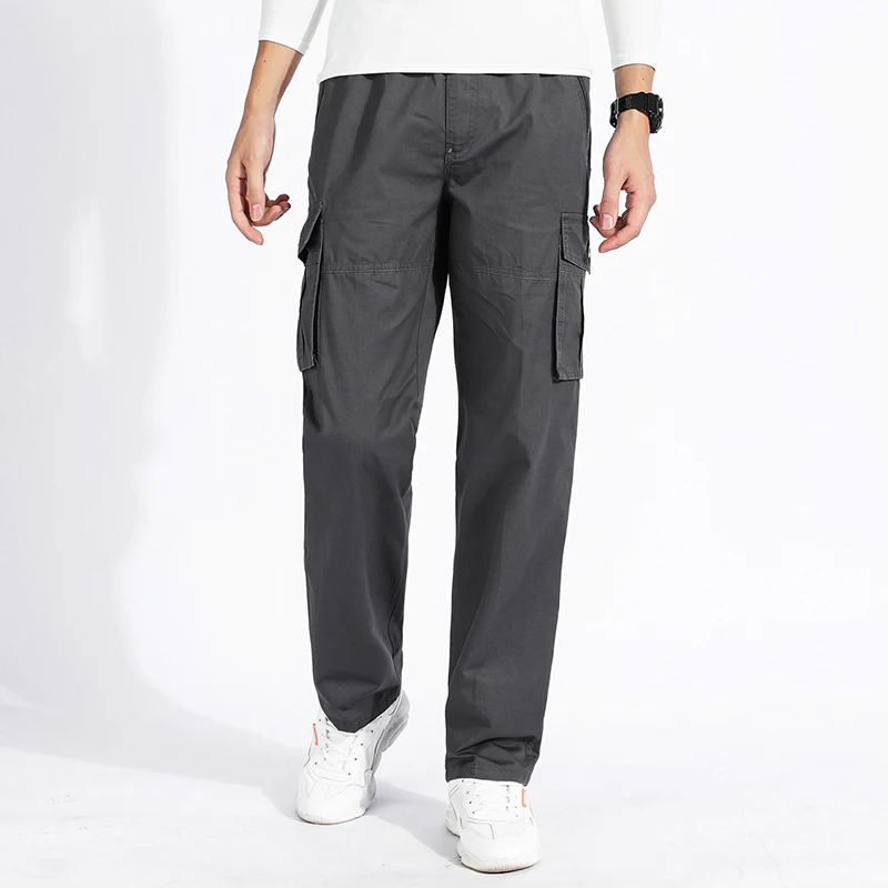 

2022 New Brand Men's Spring Pant Slim Casual Fleece Summer Fashion Pants Loose Sport Streetwear Worker Plus Size Trouser Me