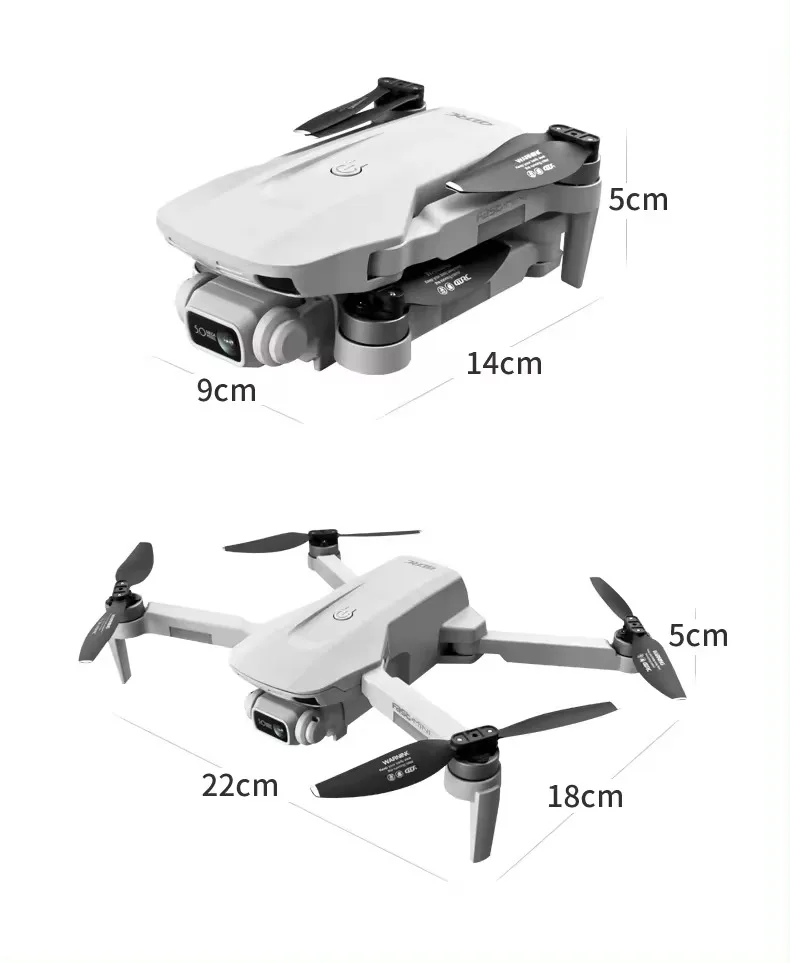 Drones Quadcopter Dobrável com Câmera, Longo Alcance, Mini Drones Profissionais, 20mins GPS, 4 Drone, F3, Câmera