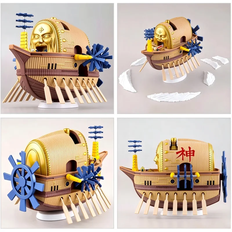 Bandai Genuine One Piece Pirate Ship Merry Thousand Sunny Enel Ark Shanks Wind Granma Perfume Yuda Grand Ship Assembly Model Toy