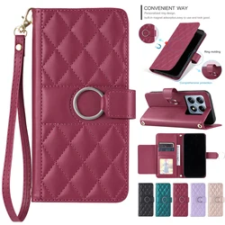 OPPO A80 A60 5G Luxury Leather Flip Case For Oppo A3 Pro A3x K12x A3 A40 4G A 60 Ring Magnetic Solid Color Phone Bag Funda Cover