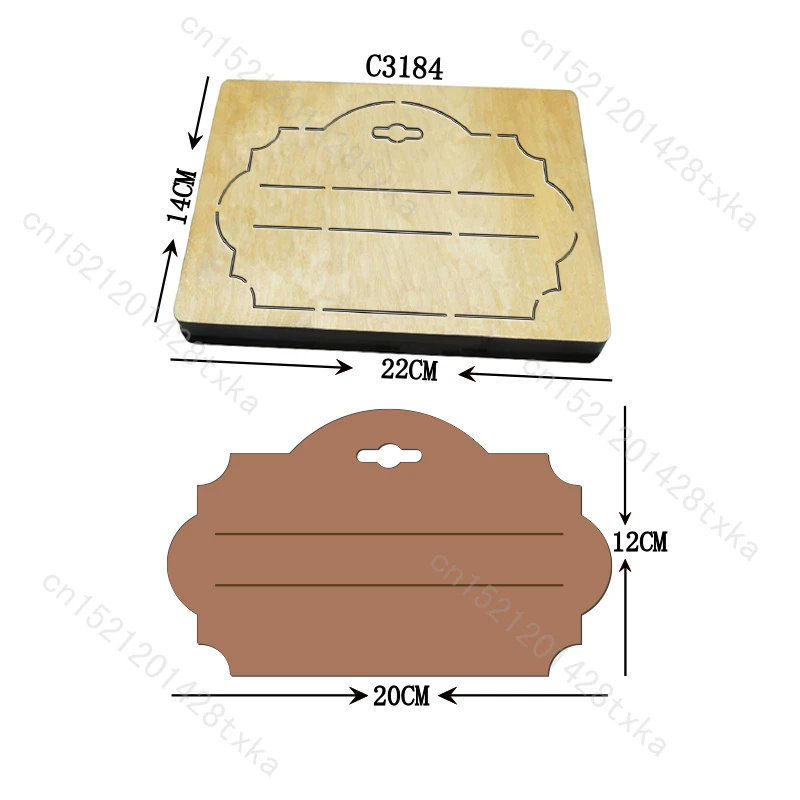 

Деревянная штамповка Bow Tag для скрапбукинга, вырубные штампы для обычных машин для высечки на рынке, C3184, Новый
