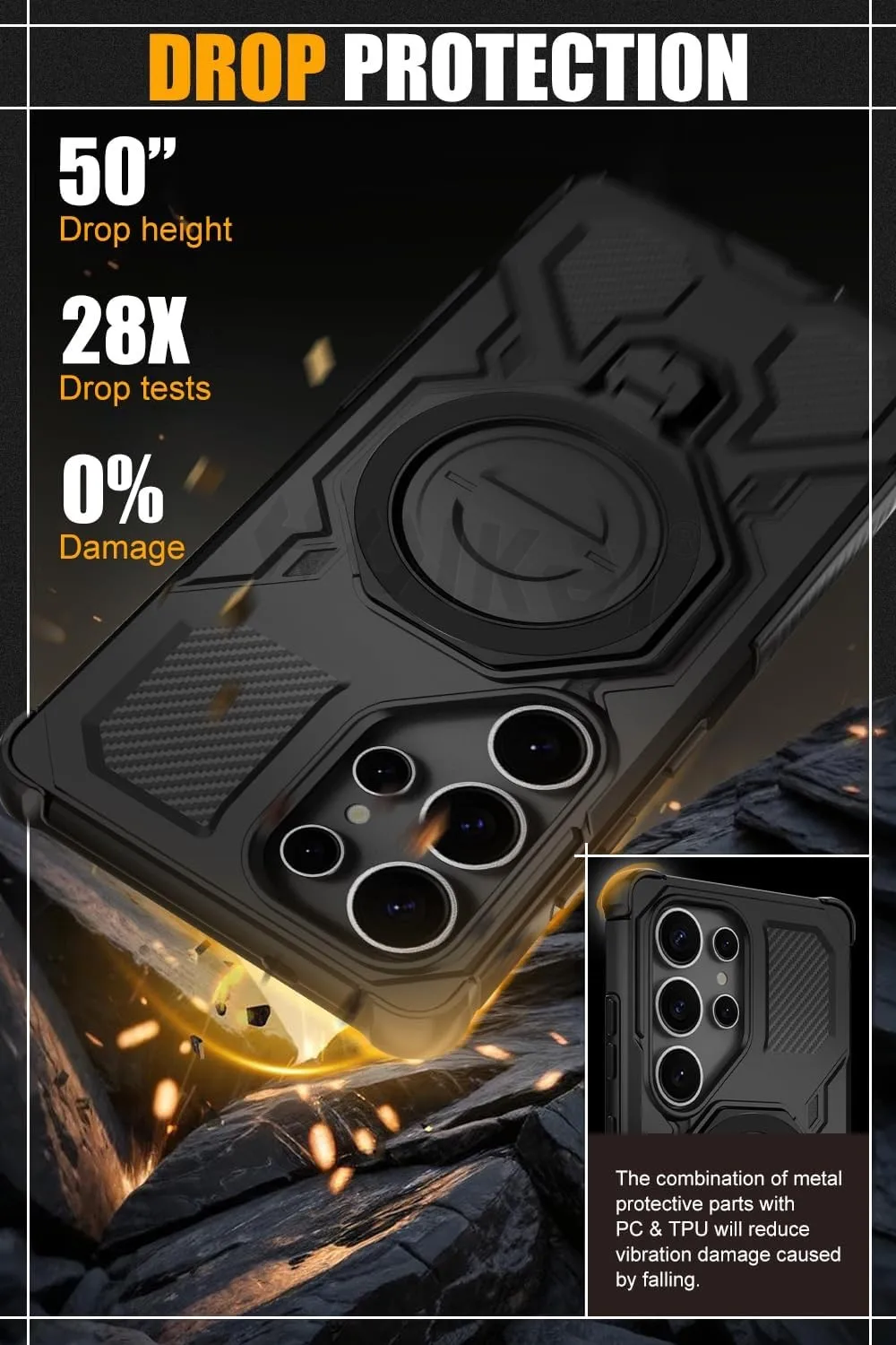 حافظة لهاتف سامسونج S25 UItra S25 FE S25 Edge S24 Ultra MagSafe حامل مغناطيسي حامل حماية مسنده أغطية حماية