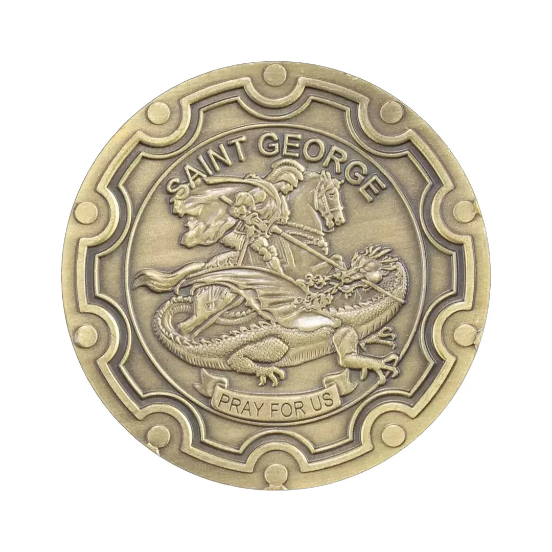 United States Operation Iraqi Freedom Souovenir Coin Copper Plated Saint George Commemorative Coins