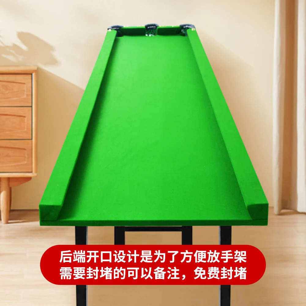 Five-point pool table home training library edge no rubber strip three-hole pocket foldable iron legs