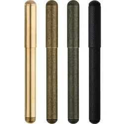 MAJOHN DELIKE Fountain Pen Brass Original Color Antique Elements All Copper Pens Student Writing Practice Calligraphy Gift Pen