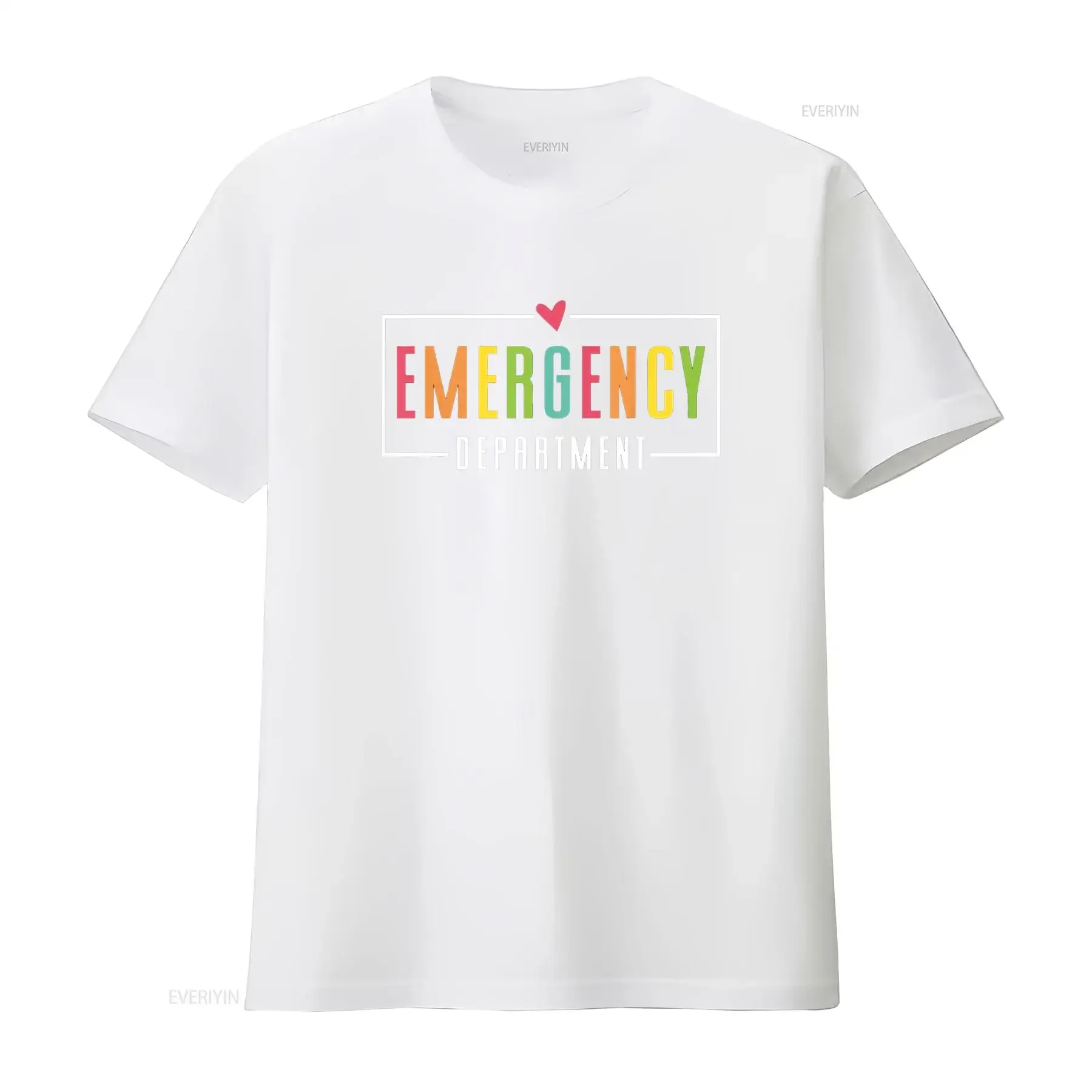 تي شيرت للرعاية الصحية في غرفة قسم الطوارئ، ملابس كلاسيكية مغسولة ومريحة، ملابس غير رسمية مصممة وناعمة