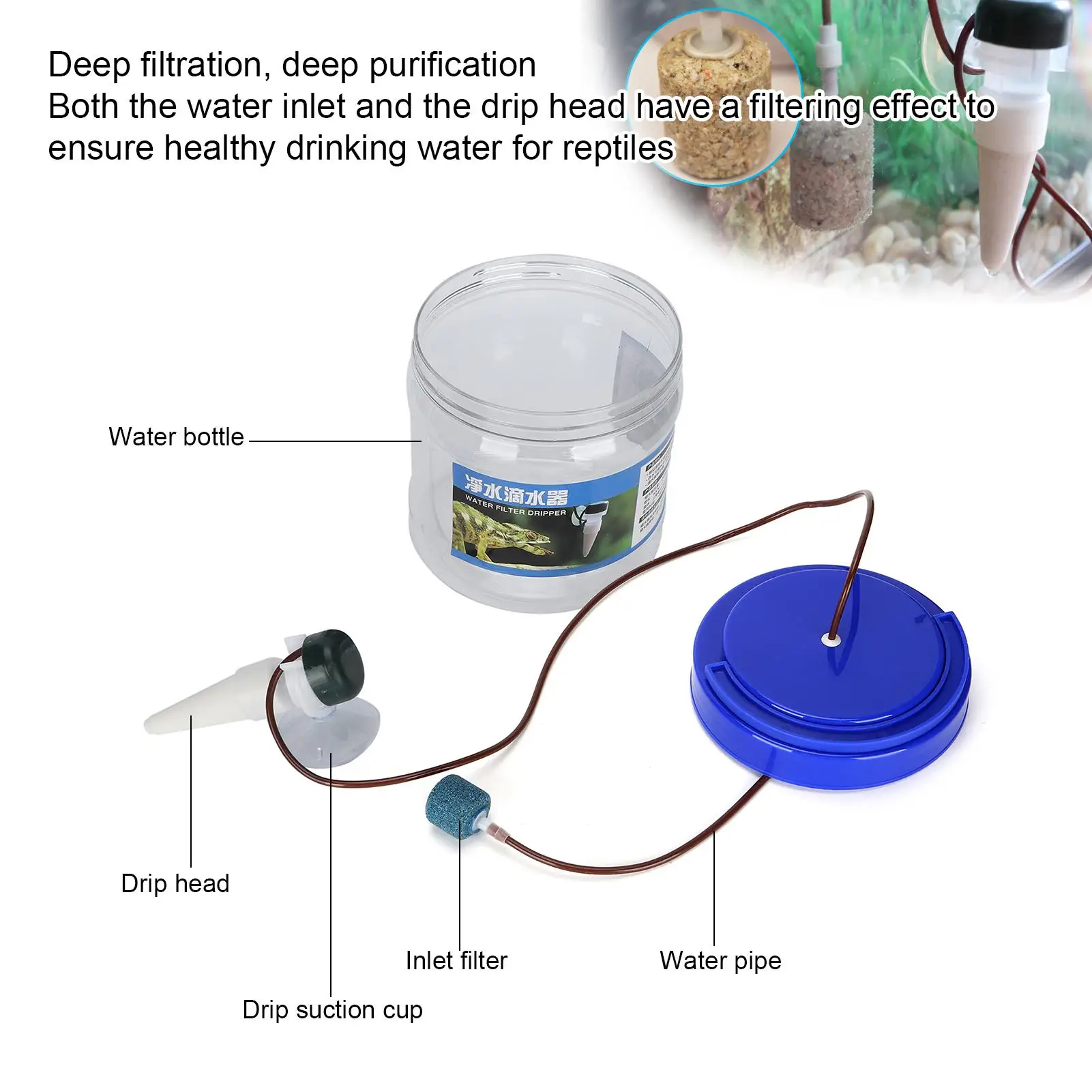 Инструмент для капельного орошения рептилий-аксессуары для капельного орошения маленьких рептилий и домашних животных