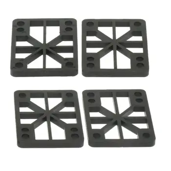 4 pezzi/pacco Skateboard Longboard Ammortizzatori Riser 6mm Oro 8mm Nero