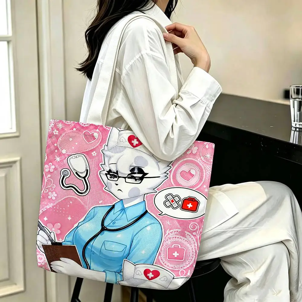 animal hospital head nurse   Printed Canvas Tote Bag Shoulder Bag Commuter Mommy Shopping Bag