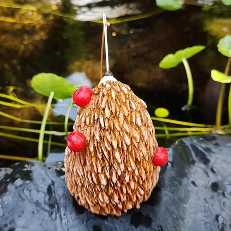 Hedgehog Garden Statue Fish Tank Hedgehog Ornaments For Home Creative Multi-Functional Ornament For Lawn Yard Family Home