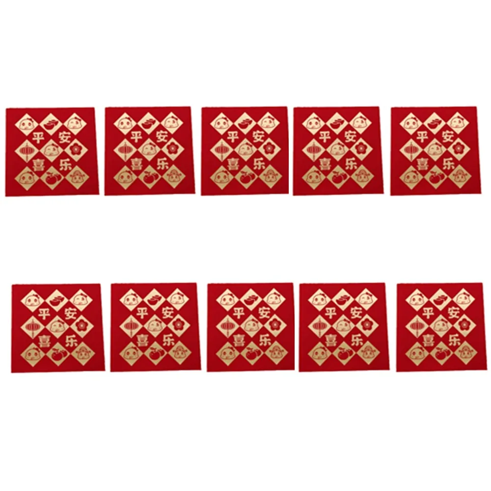 10Pcs Creative Chinese Red Envelopes Paper Cartoon Lucky Money Bag Year of The Snake Zodiac Snake Good Lucky Red Packets