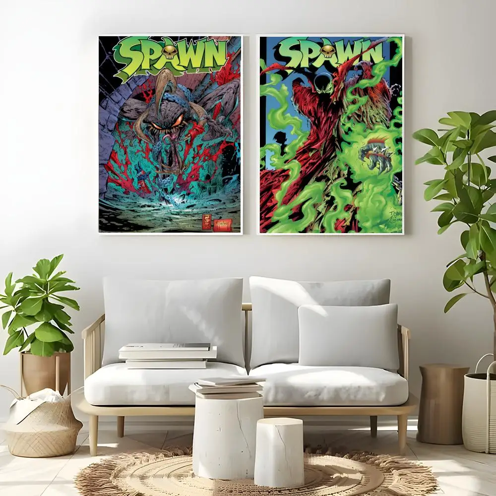 Anime Spawn Todd McFarlane Poster Self-adhesive Art Waterproof Paper Sticker Coffee House Bar Room Wall Decor - view 3