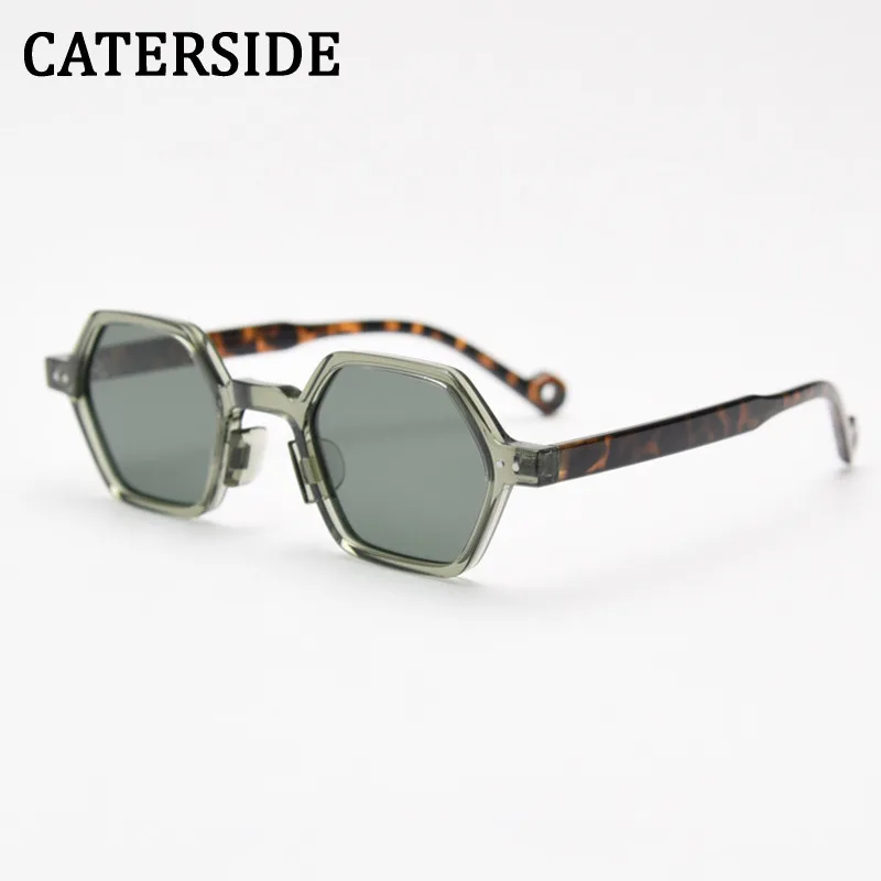 

CATERSIDE Polygon TR90 Sunglasses Men New Polarized TAC Lens Glassese Man Punk Vintage Brand Design Eyeglasses Oculos De UV400