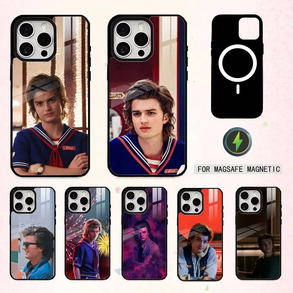 

Trendy S-Steve H-Harrington Phone Case For iPhone17,16,15,14,13,12,11 Plus,Pro Max Magnetic For Magsafe Wireless Charging