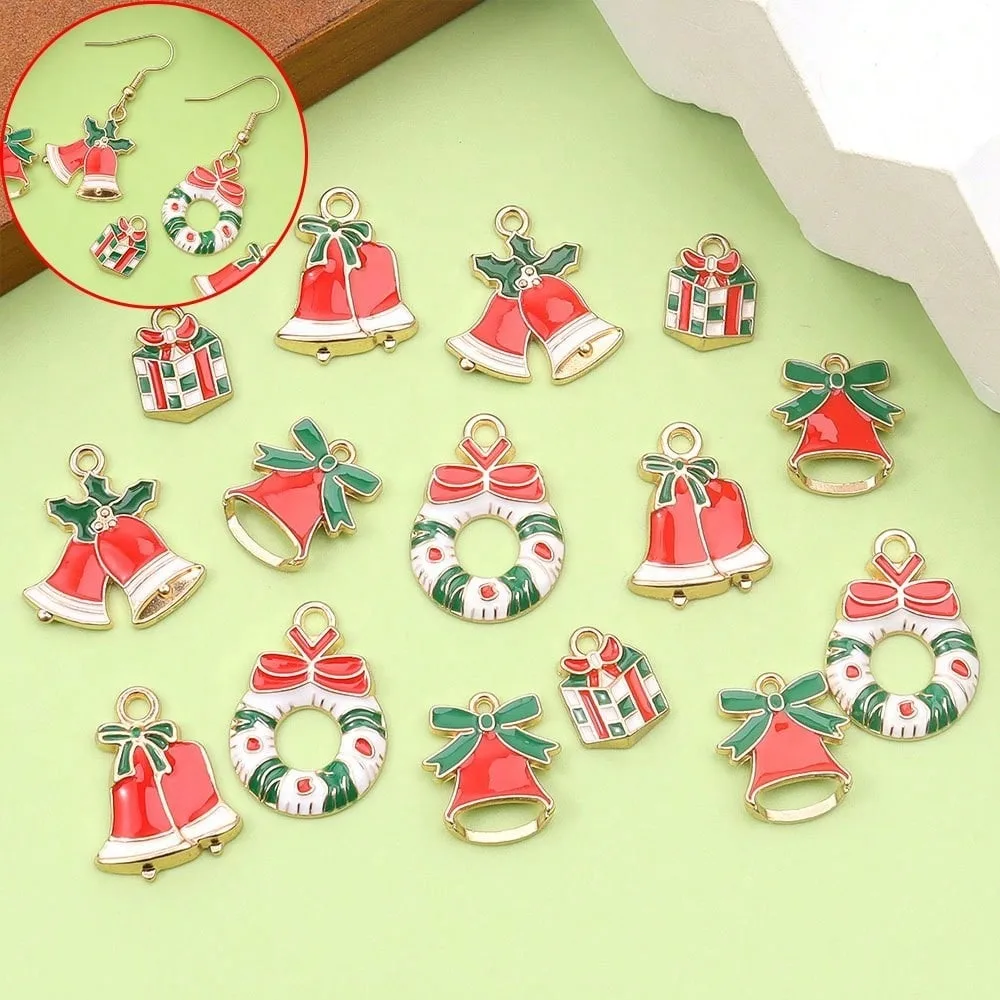 5/11/22PCS Multi-color Christmas-themed Decorative Pendant,  Diy Earrings, for Christmas Thanksgiving Halloween Gift Accessories