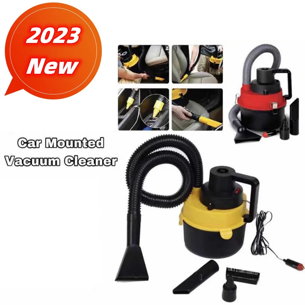 2023 New 1pcs 12V High Power Car Vacuum Cleaner Dry And Wet Dual Use Car Vacuum Cleaner Portable Handheld Vacuum Cleaner