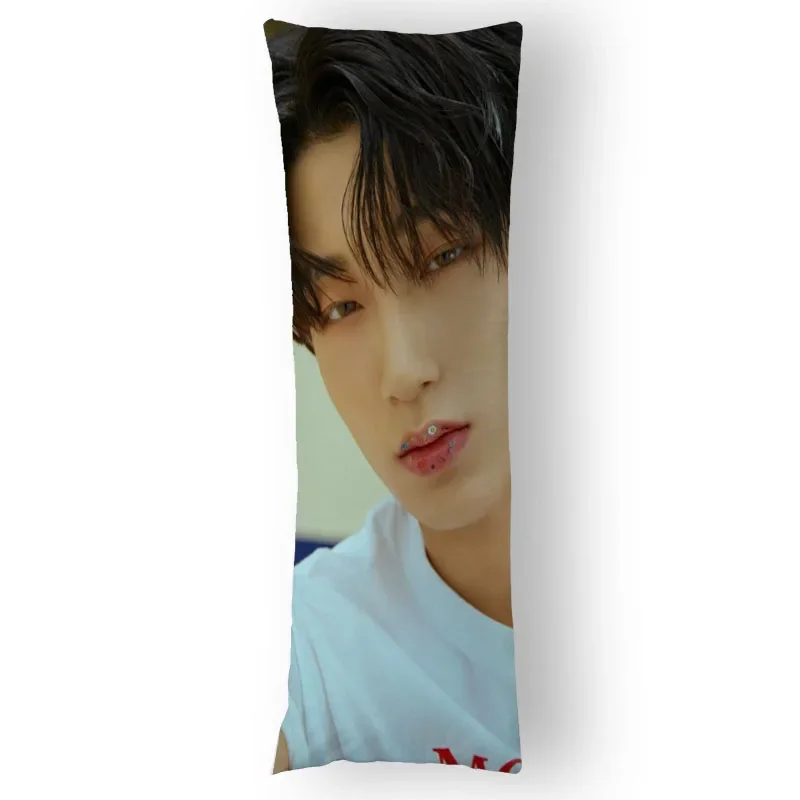 ATEEZ Dakimakura Hugging Body Pillow Case DIY Custom Throw Cushion Pillow Cover 7 Sizes 50X150cm Two Sides