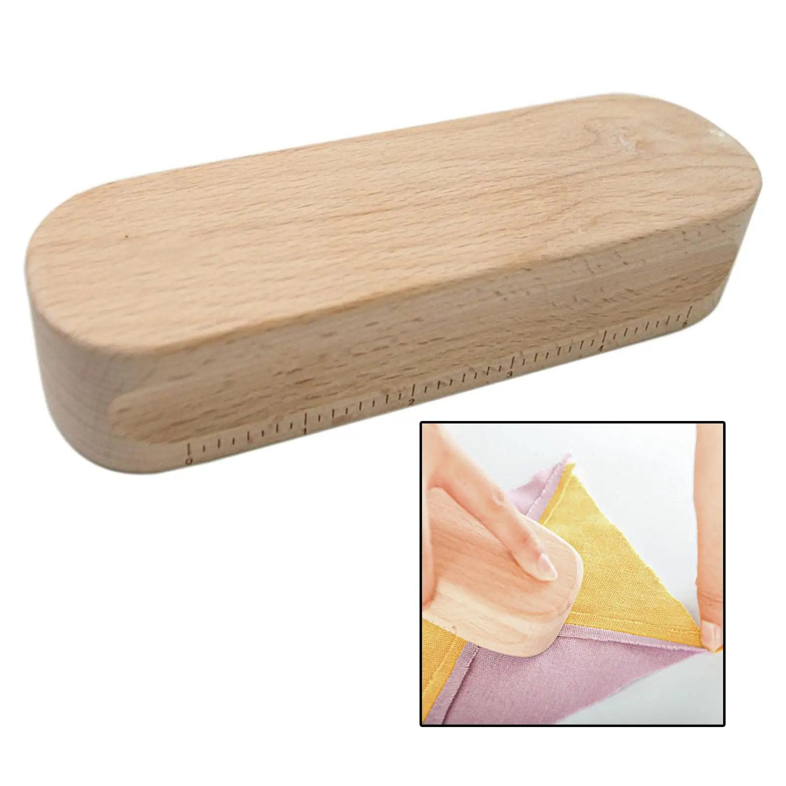 Hardwood Tailors Clapper Sewing Tool Quilters Pressing Handcrafted Large Steam Grooved for Sewing Ironing Patchwork Quilting
