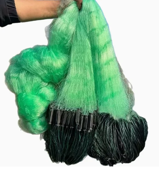 

Three-layer fishing net sticking net touching net weighting bag falling rope falling imported silk three-layer sinking net.