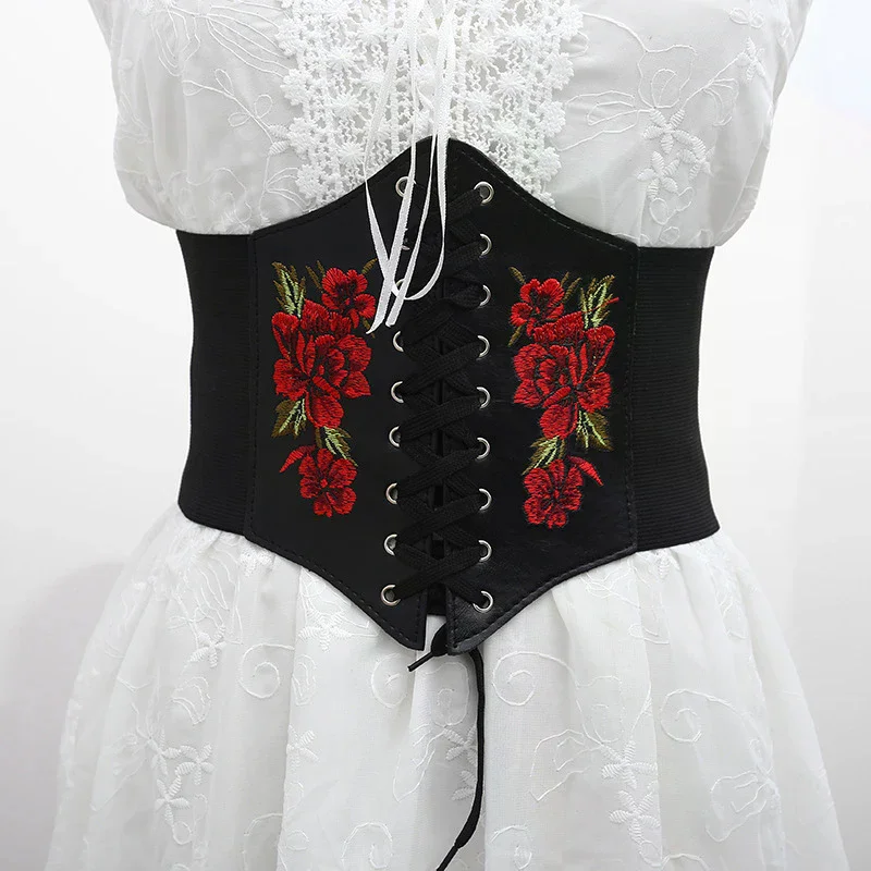 Black Body Shapewear Women Gothic Clothing Underbust Waist Cincher Trainer Pu Leather Elastic Sexy Bridal Corsets And Bustiers