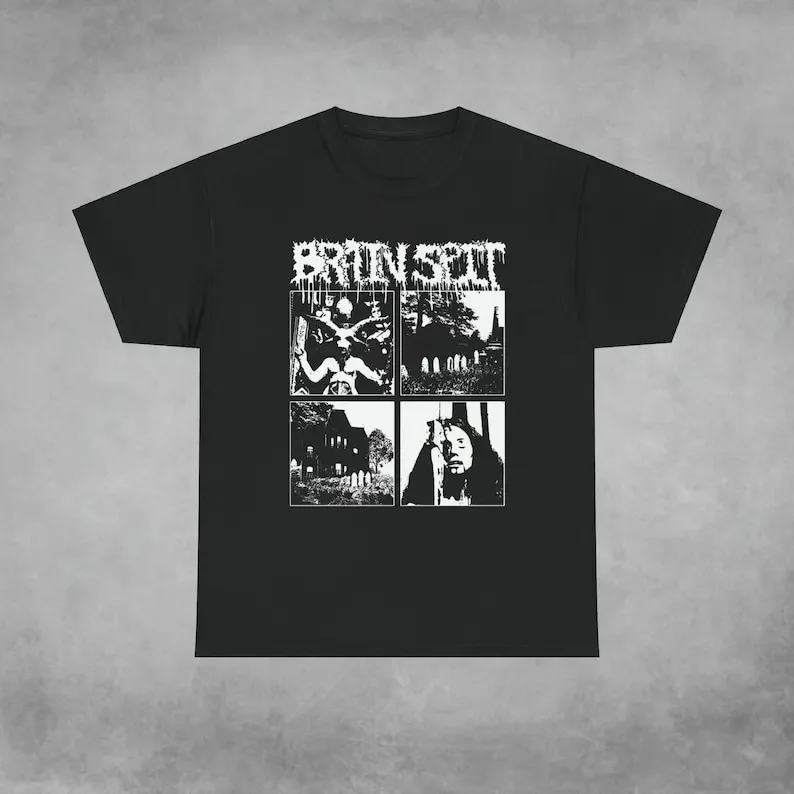 Brain Spit Graphic Mincegore Band Hardcore T Shirt