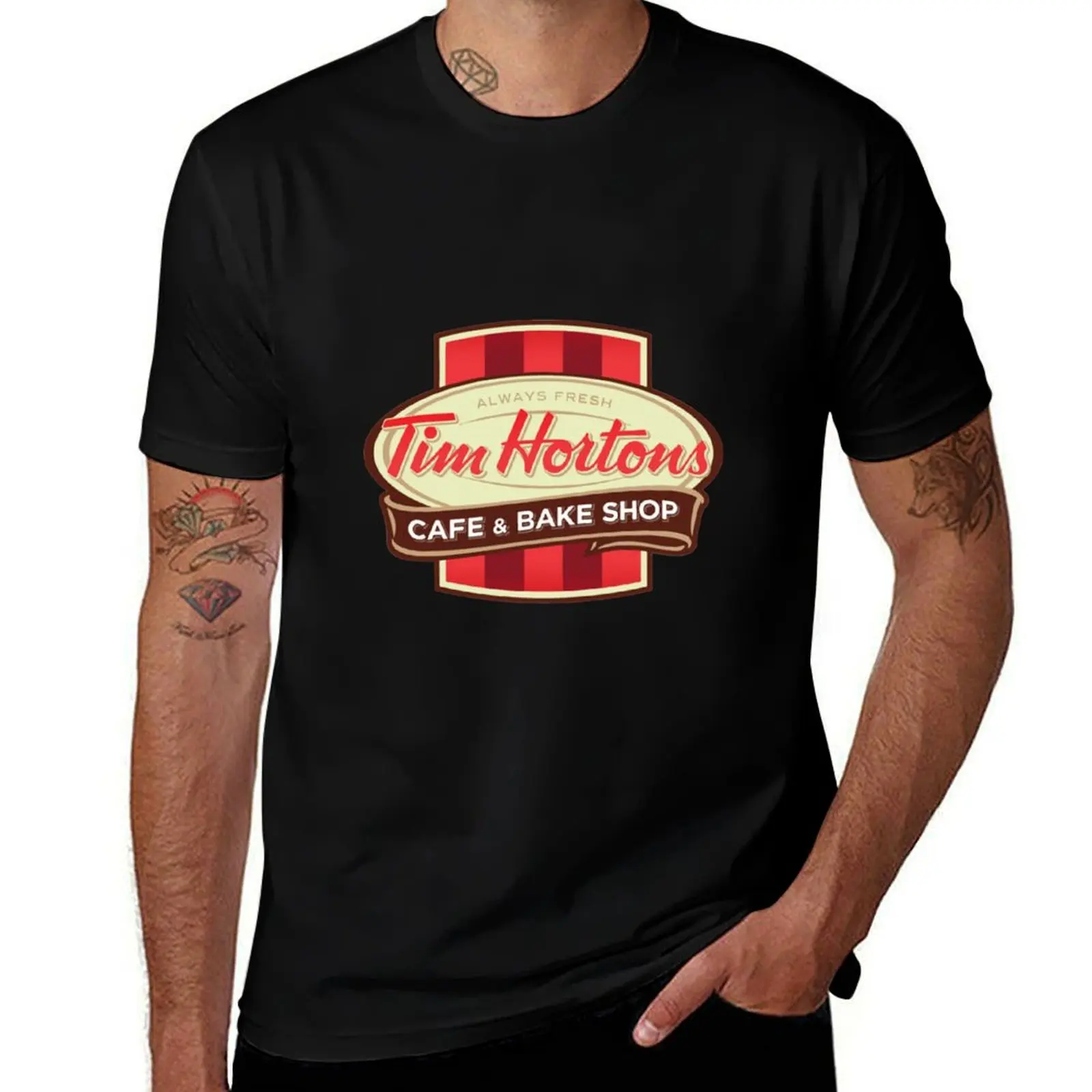 

Tim Hortons Canadian Coffee Chain design T-Shirt Anime t-shirt anime shirt oversized men t shirt