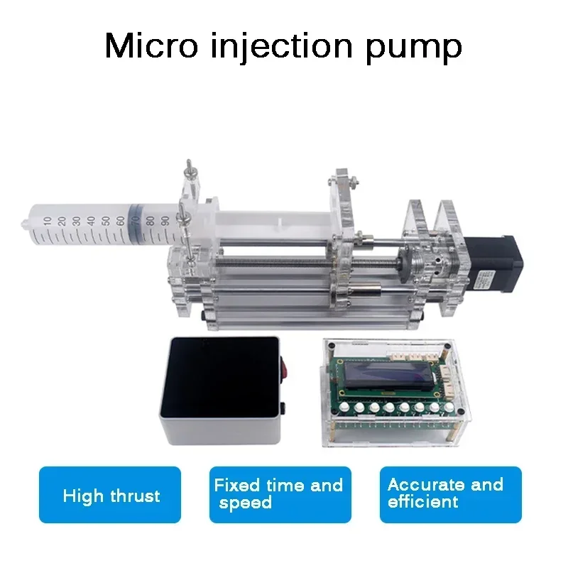 For DC 12V Laboratory Micro Syringe Pump Desktop Precision Electric Injection Pump Propel Pump Liquid Glue Dispenser 1-150ML