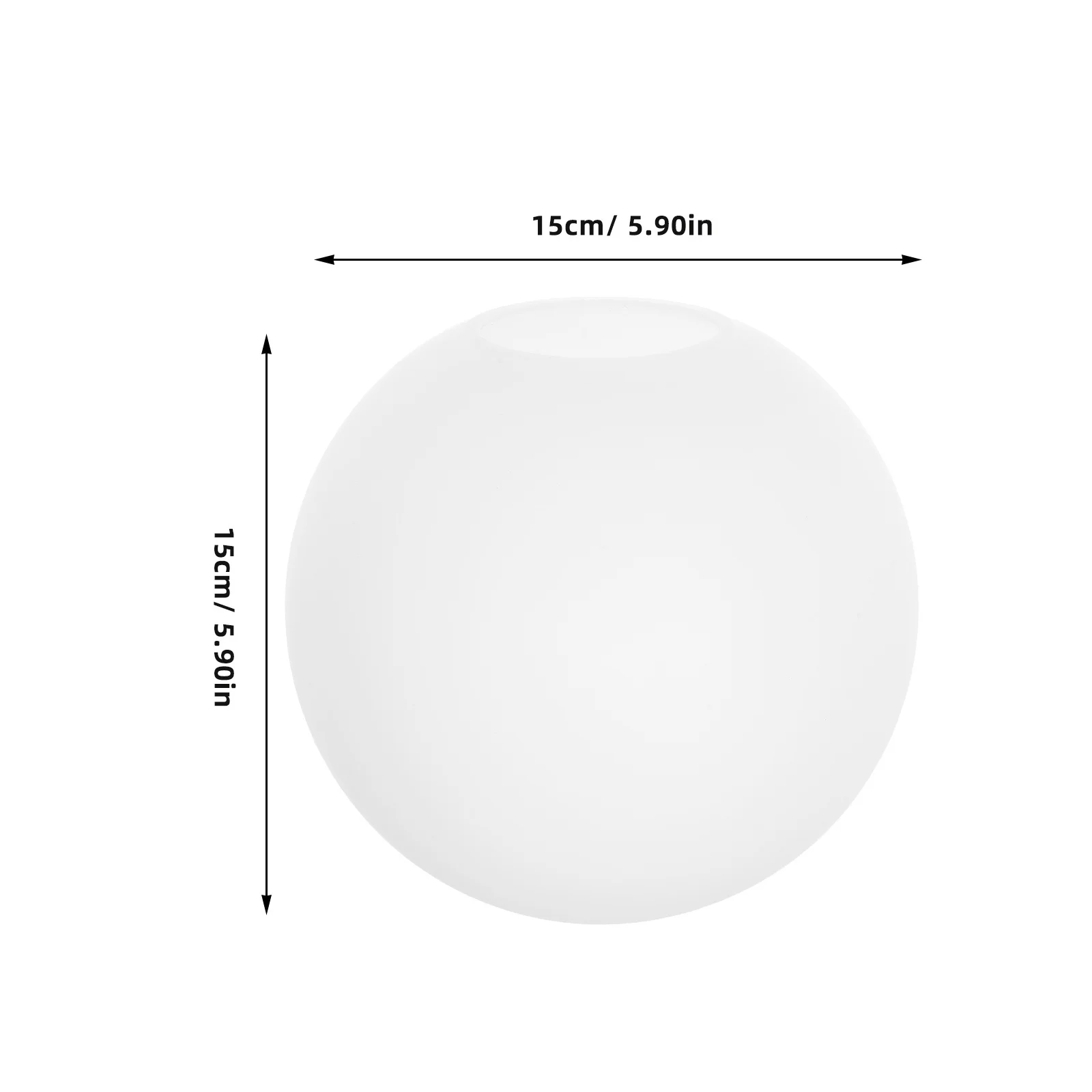 Globi luminosi da bagno Paralume in vetro Copri lavabo Lampada sostitutiva Sfera Paralume moderno Arredamento retrò