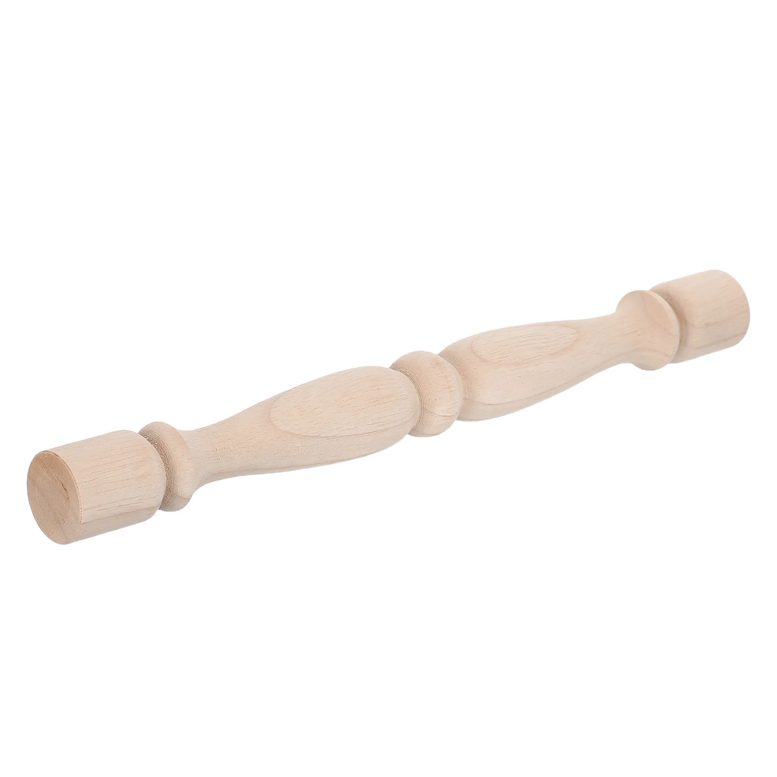 

Handcrafted Unfinished Wooden Baluster Spindle 3D Floral Carving DIY Indoor Staircase Railing Villa Terrace Home Decor