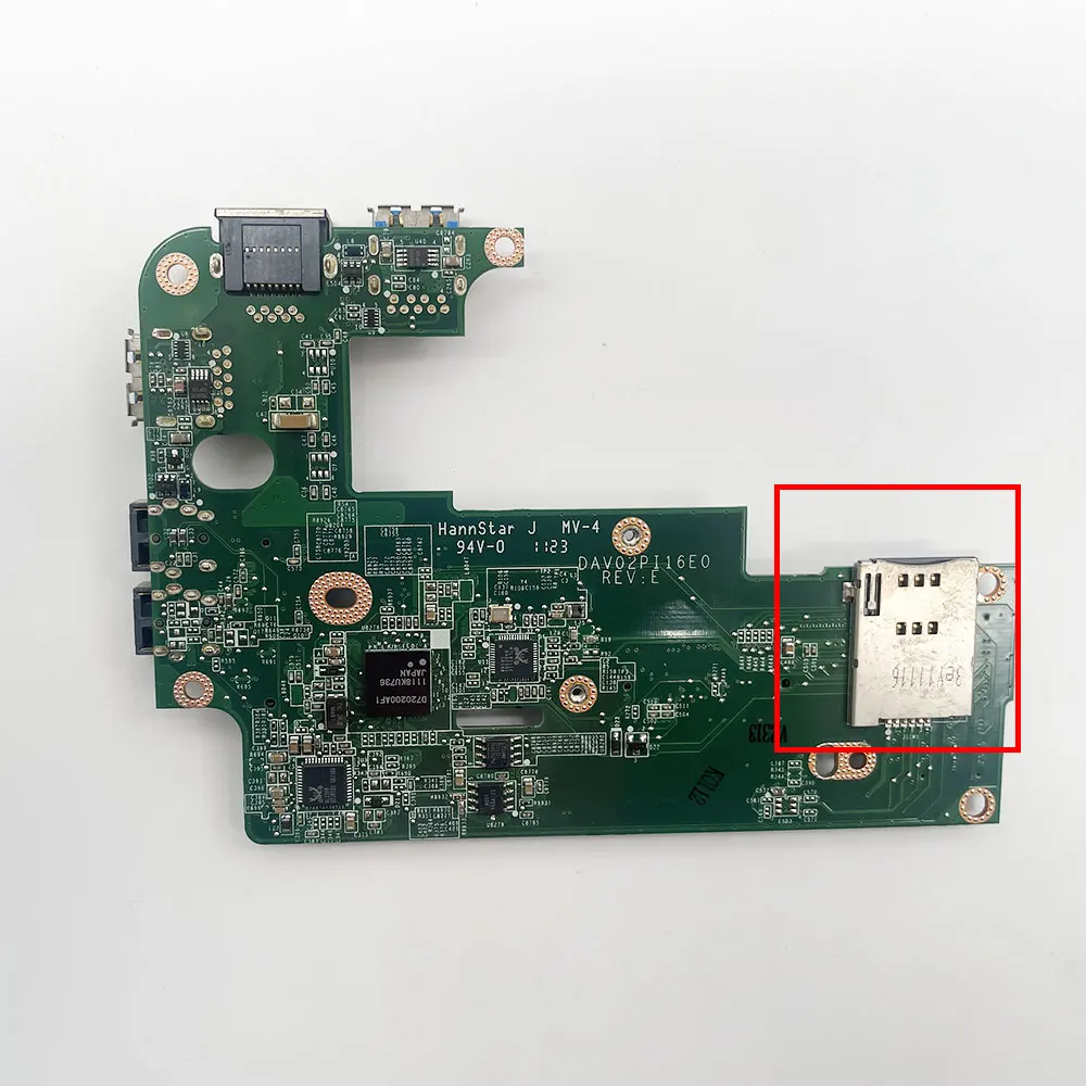 Placa de Audio con conector USB para ordenador portátil Dell Inspiron 14R, N4110, N4120, M411R, 3450, V3450, RJ45, DAV02PI56A0