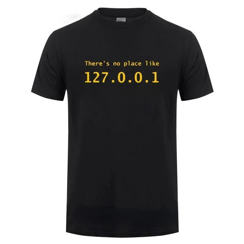 男性のための面白くてかわいいTシャツ,トップアドレス,127.0.0.1のように配置されていません,振動,ボーイフレンド,誕生日プレゼント