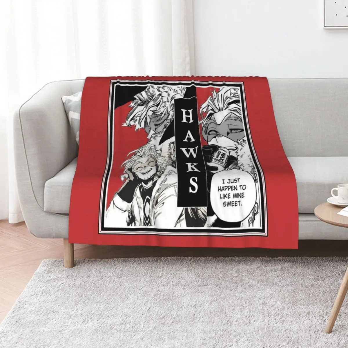 Manga Hawks BNHA Throw Blanket Soft Plaid decorative cosplay anime Baby Luxury Thicken Camping Blankets