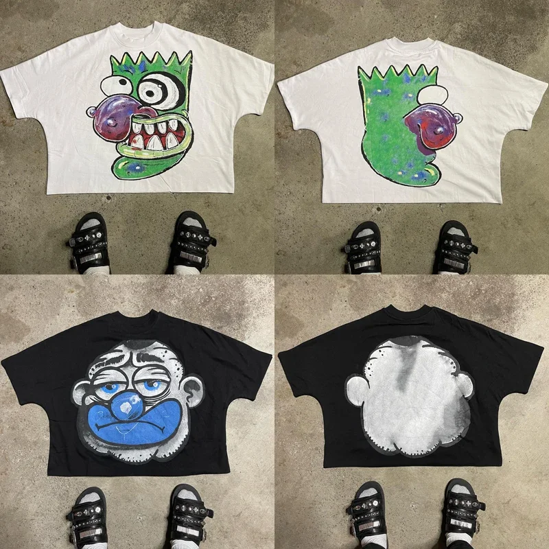 

Новая летняя футболка Blutore, оригинальные забавные принты из чистого хлопка, удобные мужские и женские универсальные топы Blutosatire