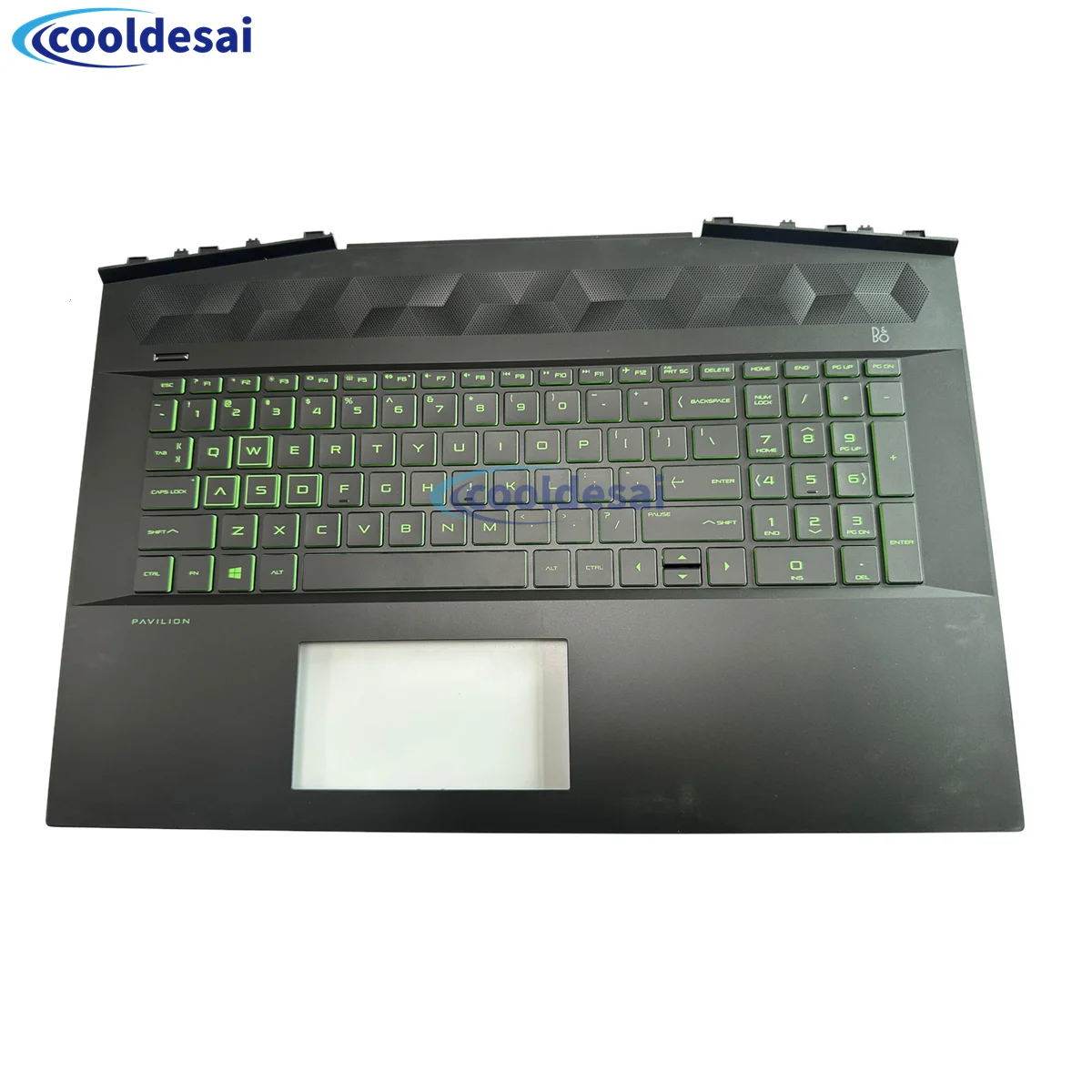 

For HP Pavilion Gaming 17T-CD 17-CD Keyboard Cover 17.3 Inch Laptop TPN-C142 Green Backlight Keyboard Assembly Cover L58645-001