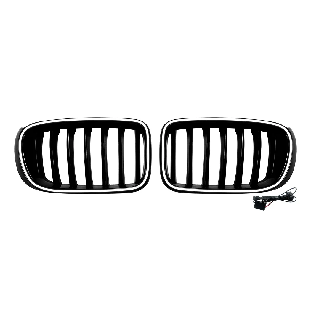 Geeignet für BMW X3 F25 X4 F26 LCI 2014-17 LED Leuchtender Mittelgrill Lufteinlass-Modifikation – Detail 5