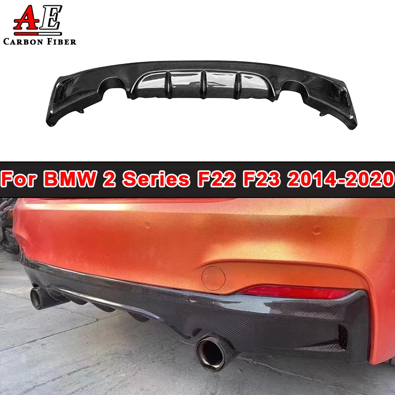 

For BMW 2 Series F22 F23 Carbon Fiber Rear Bumper Lip Diffuser Spoiler Car Rear Lip Splitter Auto Parts Body Kits