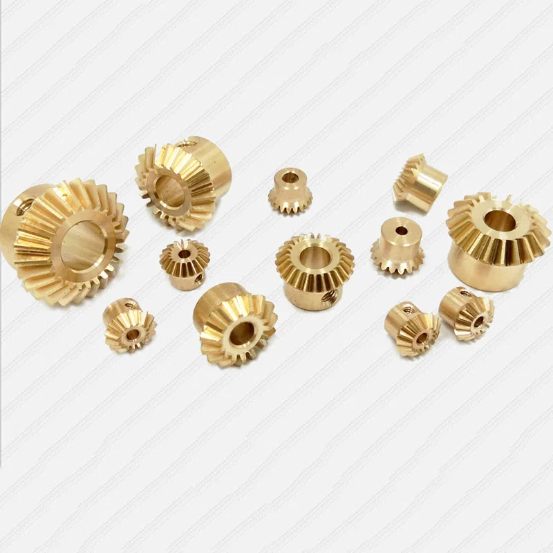 15T18T20T25T Precision Straight Bevel Gears 0.4/0.5/0.8 Module 90° Right-Angle Drive 1:1 Ratio Micro Module Spur Gear Brass/POM