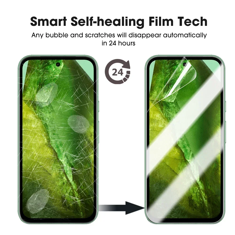 For Google Pixel 8A Anti-scratch Screen Protector HD Clear Soft Hydrogel Film For Pixel 8A Full Covererage Protection Films