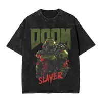 Camiseta DOOMS SLAYERS para la playa, camisetas impresionantes de edades oscuras, camiseta informal Harajuku para hombres, camisetas de manga corta personalizadas DIY