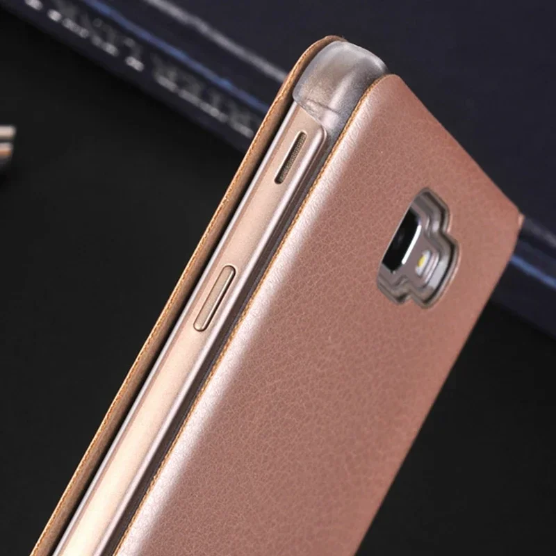 Classic PU Leather Wallet Case For Samsung Galaxy J7 Prime On7 / J5 Prime On5 2016 Flip Cover With Card Holder Holster Shell